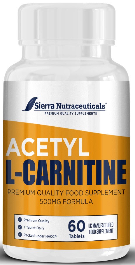 Pure Acetyl L-Carnitine - High Potency Acetyl L-Carnitine HCL (ALCAR) Supplement Pills To Support Energy, Brain Function & Fatty Acid Metabolism.